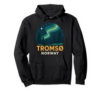Tromso Noruega Noruega Noruega Aurora Boreal Nieve Retro Oslo 47 Sudadera con Capucha