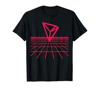 Tron Crypto on The Grid TRX logo rosa fluorescente Camiseta