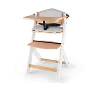 kk KinderKraft Trona Bebé de Madera ENOCK, con Cojines, Evolutiva Silla Alta, Ergonómica, Regulable, Blanco