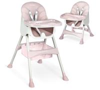 Trona de bebé Milo con mesa (rosa)