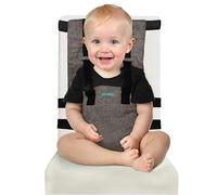 Trona de bebe portatil plegable - Trona de viaje para comer fuera de casa - Asiento elevador seguro y cómodo para niños - Compacta y ligera, ideal restaurantes y vacaciones