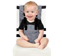 Trona de bebe portatil plegable - Trona de viaje para comer fuera de casa - Asiento elevador seguro y cómodo para niños - Compacta y ligera, ideal restaurantes y vacaciones