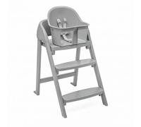 Chicco Crescendo Lite, Trona Evolutiva Bebé con 3 Configuraciones: Trona Bebés, Silla Elevadora para Niños y Taburete para adultos, De 6 meses hasta 110 kg, Cierre compacto Plegable, Gris