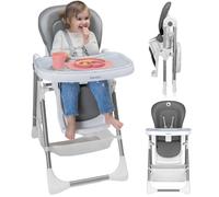 Trona LIONELO Plegable Silla de Bebé Silla Infantil Trona de Bebé con Mesa