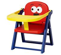 Trona portátil para viajes y hogar - Silla de alimentación para bebés con bandeja extraíble, plegado en un segundo, liviana y compacta para acampar, playa, cenar (rojo) - Camping para bebés