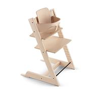 Trona Tripp Trapp de Stokke con Baby Set, Natural - Silla ajustable y evolutiva para niños y adultos - Ergonómica & diseño atemporal