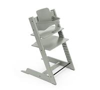 Trona Tripp Trapp de Stokke con Baby Set, Verde Glaciar - Silla ajustable y evolutiva para niños y adultos - Ergonómica & diseño atemporal