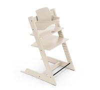 Trona Tripp Trapp de Stokke, Vanilla White - Incluye Silla + Baby Set 2 para Niños de 6 a 36 Meses - Ajustable, Ergonómica y Fácil de Limpiar