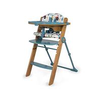 Trona Waffle de Cosatto, apta desde el nacimiento hasta los 100Kg, altura ajutable, plegable, reposapies ajustable, bandeja y almohadillas de asiento extraíbles y lavables (Old Macdonald)
