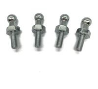 Tronco Ascensor Apoyo Struts Conector Extremo Puntal Gas Universal Junta Pasador Esférico Resorte Válvula Tornillo 4 Piezas 10 Mm M8/M6