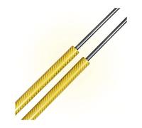 Tronco Ascensor Apoyo Struts Para Toyota Para Estima Para Aera 3rd XR50 Minivan 2006-2020 Previa Soporte Elevación Resortes Gas Puntales Maletero 2 Piezas(Yellow Carbon Fiber)