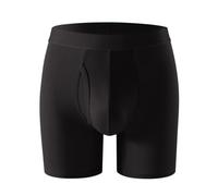 Troncos De Ropa Interior Masculina Calzoncillos Boxer De Fibra De Bambú Para Hombres Con Mosca, Suave Transpirable, Que Absorbe La Humedad, De Altura Media, Para Diario Y Deportes, Tallas S-Xxl(L (Ta