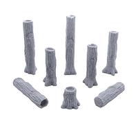 Troncos y troncos de árboles forestales, 3D impreso tablero RPG paisaje y terreno de guerra para miniaturas de 28 mm