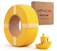 TRONICXL 1 kg de filamento PETG-HF para impresora 3D Bambu Lab compatible con bobina vacía de Bambulab (con Notch) AMS AMS2 P2S, H2D, H2S, X1C, P1S, A1, P1P, A1 mini (amarillo)