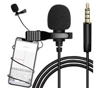 TronicXL 2 micrófonos premium con solapa de 3,5 mm, conector Lavalier, micrófono para smartphone, teléfono móvil, cámara, videocámara, portátil, entrevista, vídeo en directo para YouTube, Tiktok