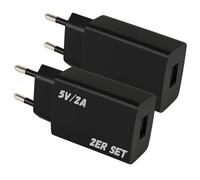 TronicXL 2 x USB fuente de alimentación para Alcatel 3 V | 5 V | Onetouch Idol 3 | Idol 4 | Idol 4S Charger Cargador de viaje Cargador USB-A Teléfono Móvil Tablet Smartphone Tablet