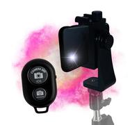 TronicXL Adaptador de trípode para smartphone, soporte giratorio con disparador automático, soporte para zapata fría ColdShoe Hotshoe compatible con Apple iPhone, teléfono móvil, smartphone, trípode