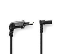 TronicXL Cable de Alimentación Euro 8 de 2 Metros Con Ángulo y Conector Compatible Con TV, Radio, Apple TV, Samsung, LG y Más