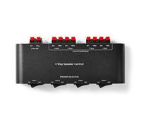 TronicXL - Conmutador de altavoces para 4 pares de altavoces, estéreo, 4 vías, analógico, interruptor de audio, interruptor, interruptor de entrada, suave interruptor de audio, altavoces, altavoz