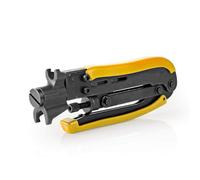 TronicXL Herramienta de compresión premium con conector F I RG58 RG59 RG6 RG7 RG11 I Crimper Alicates de prensa Cable TV