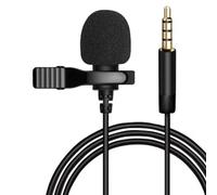 TronicXL Micrófono de solapa de 3,5 mm para smartphone, teléfono móvil, cámara, videocámara, portátil, entrevista, vídeo, transmisión en directo