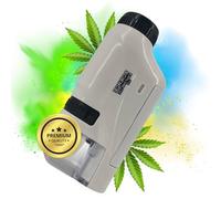 TronicXL Microscopio de bolsillo Grow 60x - 120x Lupa Microscopio para Tricomas Cosecha Accesorios para Growbox Grower Cosecha Ayudante Examen Medidor Plagas Setas