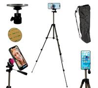 TronicXL Smartphone trípode con soporte magnético I Soporte magnético para teléfono móvil Tripod compatible con Apple iPhone Magsafe Samsung Xiaomi Google Soporte Foto Video Studio Trípode