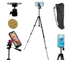 TronicXL Smartphone trípode con soporte magnético I Soporte magnético para teléfono móvil Tripod compatible con Apple iPhone Magsafe Samsung Xiaomi Google Soporte Foto Video Studio Trípode