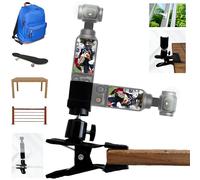 TronicXL Soporte de sujeción compatible con OSMO Pocket 1, 2, 3, soporte de mesa, mochila, ventana, clip de mochila, adaptador para DJI Pocket OSMO cámara de acción