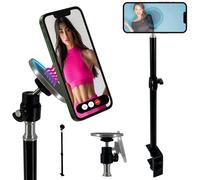 TronicXL Soporte de sujeción para teléfono móvil con imán compatible con Apple Magsafe iPhone, Xiaomi, Samsung Google, trípode de sujeción regulable en altura, abrazadera de mesa, abrazadera de mesa