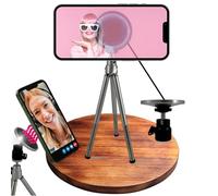 TronicXL Soporte magnético para teléfono móvil de mesa, trípode con cabezal esférico, compatible con Apple iPhone 15 Pro Max 15 Plus 14 13 12 Magsafe