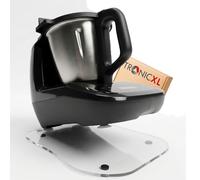 TronicXL Tabla deslizante adecuada para Monsieur Cuisine Compact Base de acrílico Accesorios para Thermomix deslizadores para mover sin esfuerzo + pies antideslizantes