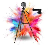 TronicXL Trípode de 134 cm compatible con DJI Osmo GoPro Hero + 3 4 5 6 7 8 9 10 11 12 13 Session Action Cam Soporte Cámara de Acción + Bolsa
