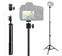 TronicXL Trípode de 210 cm + cabezal de bola de 360° I para cámara de acción, cámara web, trípode de 1/4 pulgadas de alto, 2,1 m