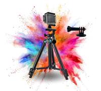 TronicXL Trípode de 30-60 m compatible con DJI Osmo GoPro Hero + 3 4 5 6 7 8 9 10 11 12 13 Session Action Cam Soporte Cámara de Acción + Bolsa Mesa