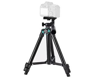 TronicXL Trípode de Mesa de 30 a 60 cm para cámara réflex Digital cámara Web Compatible con Logitech Samsung Sony Nikon y Canon trípode de Mesa Cabezal panorámico con manivela para Streaming