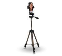 TronicXL Trípode giratorio para teléfono móvil, 105 cm, altura regulable