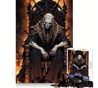 Trono de Hueso - El Reinado del Rey de la Muerte - Rompecabezas de 1000 Piezas para Adolescentes Desarrolla la Memoria,es Relajante Tiempo Libre Bordes limpios Regalo Ideal 50x75cm