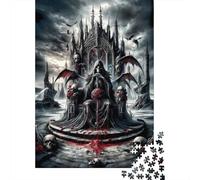 Trono de la Muerte gótico Set De 1000 Piezas Papel Reciclado Puzzle Familiar Fácil De Almacenar Actividad De Vinculación Familiar Horas De Entretenimiento 70x50cm/1000pcs