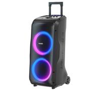 Tronsmart Halo 300 Altavoz Portátil Bluetooth 5.3 Potente 240W, Party Speaker 18H Duración, Sonido Envolvente de 270°, IPX4 Impermeable, luz LED, micrófono/Guitarra/XLR, Negro