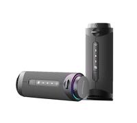 Tronsmart T7 Altavoz Portátil Bluetooth 5.3, Luces Led y Protección Agua IPX7, Graves Potentes con Sonido Stereo 360° de Alta Fidelidad, Speaker Exterior Inalámbrico con EQ para Fiestas - Gris