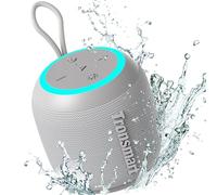 Tronsmart T7 Mini Altavoz Portátil Bluetooth 5.3 Potente, 15W Potencia, IPX7 Impermeable, 18H Duración, Conexión estéreo, Compatible SD/AUX, Ideal para Fiestas, Viajes y Exteriores, Gris
