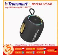 Tronsmart T8 Mini Altavoz Bluetooth Altavoz portátil con micrófono incorporado Audio de 360 grados Tiempo de reproducción 20H Control por aplicación para exteriores Black