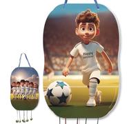 trookee - Piñata Cumpleaños Infantil de Futbol Niños - Piñata Grande de Futbol Para Rellenar Con Chuches y Regalos - Camiseta blanca, Champions League, Madrid, Valencia, Sevilla - Comuniones - 46x30cm