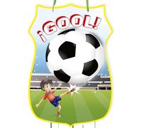 trookee - Piñata Futbol - Piñata Cumpleaños Infantil de Futbol - Piñata Grande con Balón Para Rellenar Con Chuches y Regalitos para Niños y Niñas. EURO2024, Mundial 2026-46x30 cm