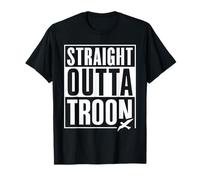 Troon Straight Outta Escocia Divertido Turista Camiseta