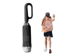 TROONZ 2024 Nuevo Paraguas con Hebilla de Anillo Mejorado, Paraguas Plegable automático inverso con Mango de mosquetón, Paraguas de Viaje Plegable Compacto y portátil de Viaje