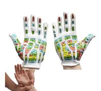 TROONZ Guantes de reflexología para manos,Guantes de reflexología, Guantes de acupuntura, Guantes de acupuntura para alivio, guía de tabla de reflexología, herramientas de spa de mano para mujeres,