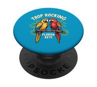 Trop Mecedora en los cayos de Florida - Vintage Island Music PopSockets PopGrip Adhesivo
