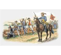 Tropas Confederadas - Figura De Modelo De Plástico 1:72 ITALERI